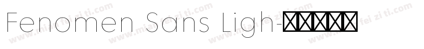Fenomen Sans Ligh字体转换